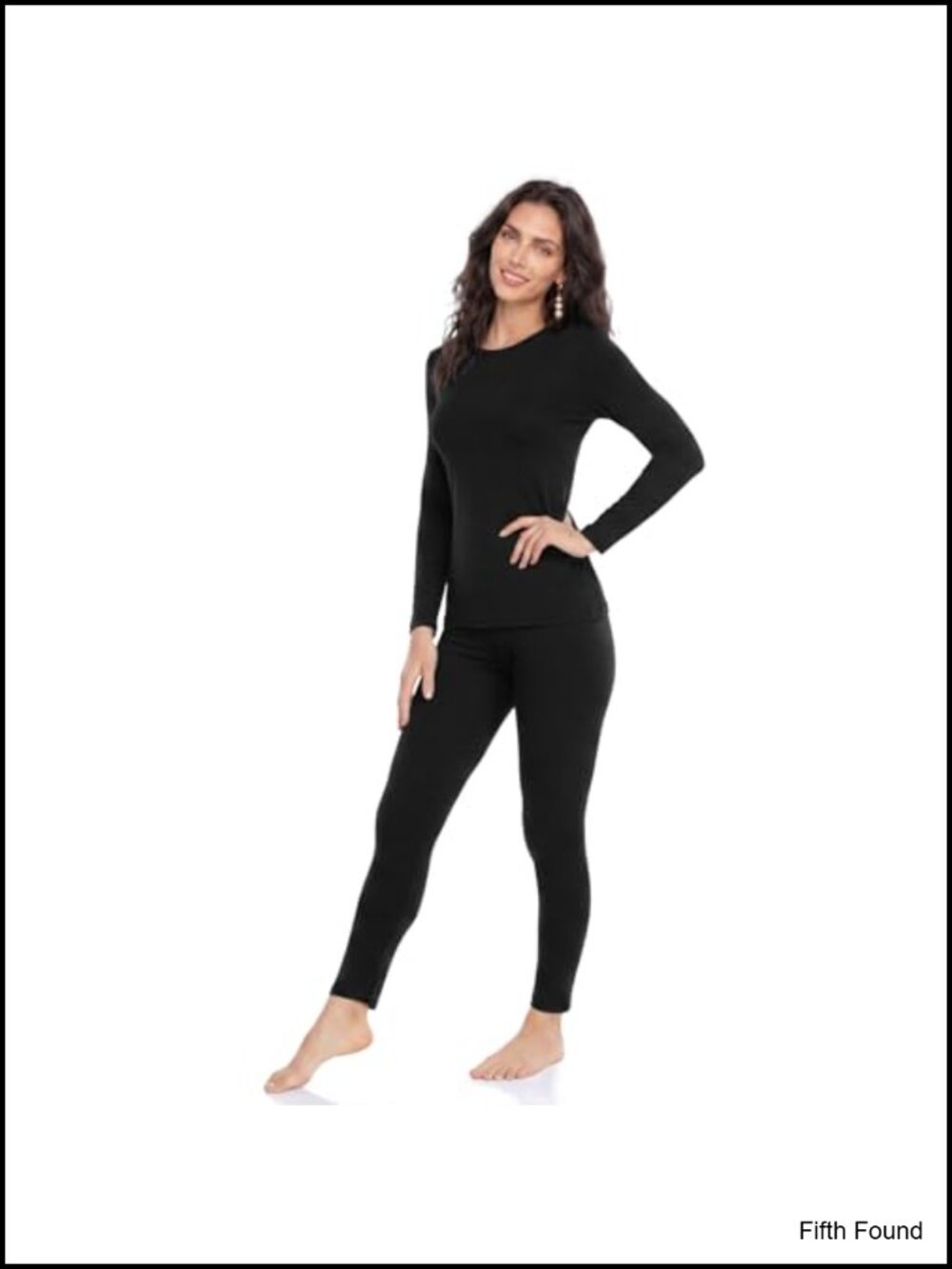 Thermal Underwear Set for Women Long Johns Fleece Lined Winter Base Layer